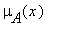 mu[A](x)