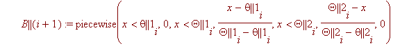 for i to 5 do A || (i+1) := piecewise(x < kappa || ...