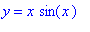 y = x*sin(x)
