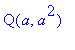 Q(a,a^2)