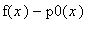 f(x)-p0(x)