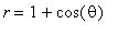 r = 1+cos(theta)