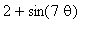 2+sin(7*theta)