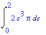 Int(2*s^3*Pi,s = 0 .. 2)