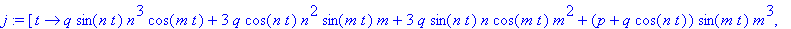 j := [proc (t) options operator, arrow; q*sin(n*t)*...