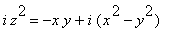 i*z^2 = -x*y+i*(x^2-y^2)