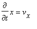 diff(x,t) = v[x]