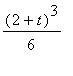 (2+t)^3/6