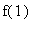 f(1)