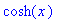 cosh(x)