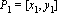 P[1] = [x[1], y[1]]