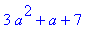 3*a^2+a+7