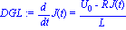 DGL := diff(J(t), t) = (U[0]-R*J(t))/L