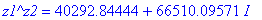 `z1^z2` = 40292.84444+66510.09571*I