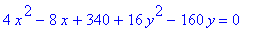 4*x^2-8*x+340+16*y^2-160*y = 0