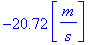 -20.72*Unit([m/s])