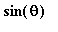 sin(theta)
