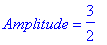 Amplitude = 3/2