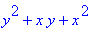 y^2+x*y+x^2