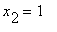 x[2] = 1