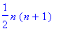 1/2*n*(n+1)