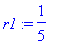 r1 := 1/5