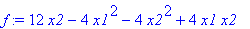 f := 12*x2-4*x1^2-4*x2^2+4*x1*x2