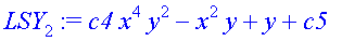 LSY[2] := c4*x^4*y^2-x^2*y+y+c5