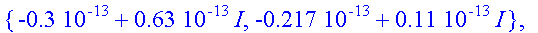 residuals := [{.10e-12+.14e-12*I, -.24e-12-.17e-12*...