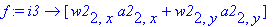 f := proc (i3) options operator, arrow; [w2[2,x]*a2...