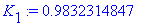 K[1] := .9832314847