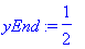 yEnd := 1/2
