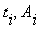 t[i], A[i]