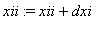 xii := xii+dxi