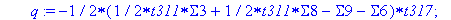 SOLAO := proc (Xi, Eta) local t240, t310, t232, t18, t299, t249, t147, t309, t106, t103, t100, t149, t108, t111, t153, t145, t120, t302, t311, t305, t317, t268, t321, t197, t142, t320, t156, t1, t3, t4...