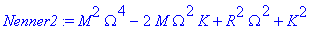 Nenner2 := M^2*Omega^4-2*M*Omega^2*K+R^2*Omega^2+K^2