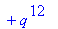 1 = p^12+12*q*p^11+66*q^2*p^10+220*q^3*p^9+495*q^4*p^8+792*q^5*p^7+924*q^6*p^6+792*q^7*p^5+495*q^8*p^4+220*q^9*p^3+66*q^10*p^2+12*q^11*p+q^12