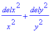 1/x^2*delx^2+1/y^2*dely^2