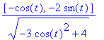 [-cos(t), -2*sin(t)]/(-3*cos(t)^2+4)^(1/2)