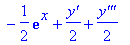 ode11 := y = (1/2*(3*exp(x)*sin(x)+3*`y'`*sin(x)-`y'''`*sin(x)+4*cos(x)*`y''`+2*cos(x)*exp(x)-2*cos(x)*`y'`-2*cos(x)*`y'''`+3*exp(x)*x*sin(x)+exp(x)*x^2*sin(x)+x*`y'`*sin(x)-x*`y'''`*sin(x)+2*x*cos(x)*...