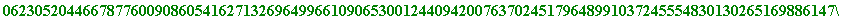 354011260283159548761403020847710190905720457568009872235336991870961834237078919195964322501922896615395923747060612118785613430497713653147978043691944927368501878387686783882712569167364894910877396...