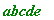 abcde