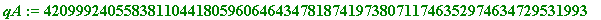qA := 42099924055838110441805960646434781874197380711746352974634729531993