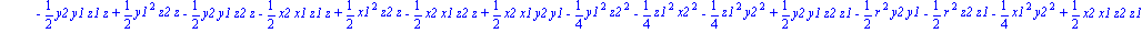 -1/4*z1^2*x^2+1/2*z2*z1*x^2-1/4*y2^2*x^2-1/4*y1^2*x^2+1/2*y2*y1*x^2-1/4*z2^2*x^2-1/2*y1*x2*x*y+1/2*x1*y1*x*y+1/2*x2*y2*x*y-1/2*x1*y2*x*y-1/2*x1*z2*x*z-1/2*z1*x2*x*z+1/2*x2*z2*x*z+1/2*x1*z1*x*z-1/4*z2^...