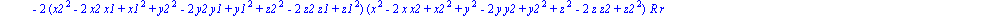 1/4*(x2^2-2*x2*x1+x1^2+y2^2-2*y2*y1+y1^2+z2^2-2*z2*z1+z1^2)*(2*(x2^2-2*x2*x1+x1^2+y2^2-2*y2*y1+y1^2+z2^2-2*z2*z1+z1^2)*r-2*((x2^2-2*x2*x1+x1^2+y2^2-2*y2*y1+y1^2+z2^2-2*z2*z1+z1^2)*(x^2-2*x*x2+x2^2+y^2...