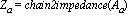 Z[a] = chain2impedance(A[a])