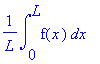 1/L*int(f(x),x = 0 .. L)