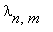 lambda[n,m]