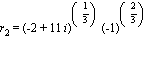 r[2] = (-2+11*i)^(1/3)*(-1)^(2/3)
