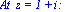 `At  z = 1 + i: `